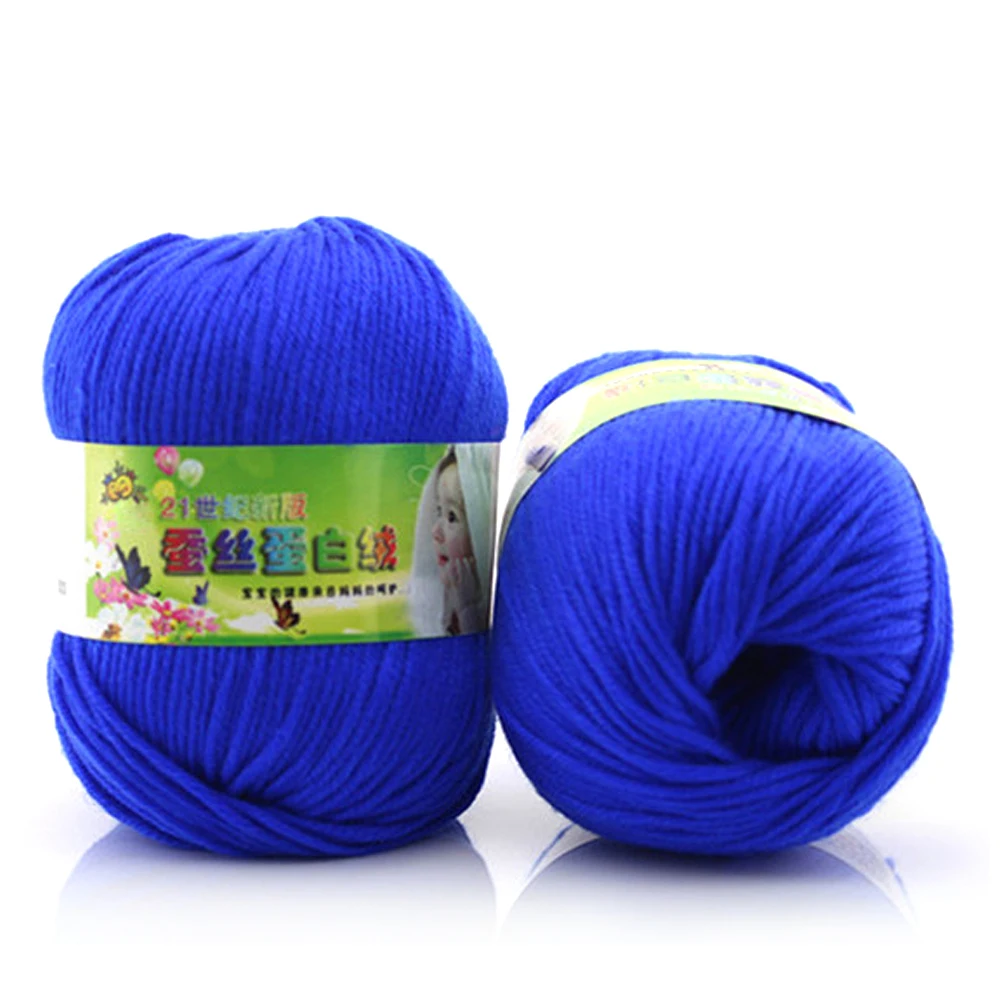 online 400 g lote 8 Bola de Fios da Caxemira Pura Bebê Fio De Lã De Algodão Ecológico Tingido Crochê De Fios Para Tricô Garn laine um tricoter