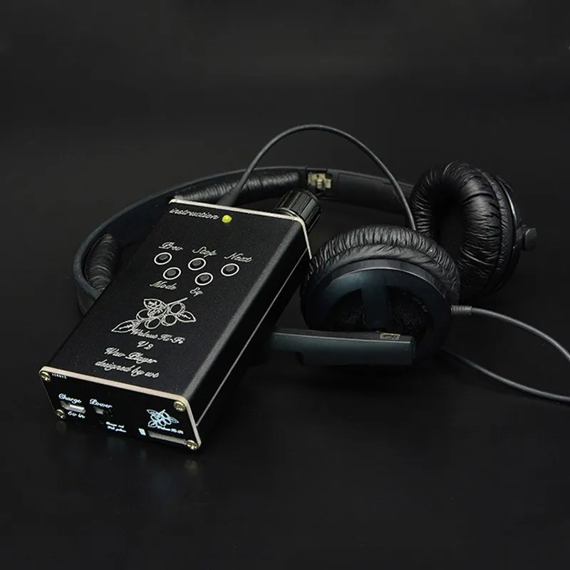 

Professional V2s Lossless MP3 HiFi Music Player English Voice Prompts Walnut Support 32GB TF Card