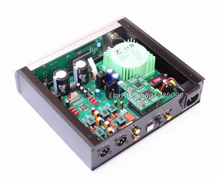 Готовый ES9028PRO DAC DSD / XLR выход + пульт дистанционного управления OPA1611A * 4 LME49990 2 для