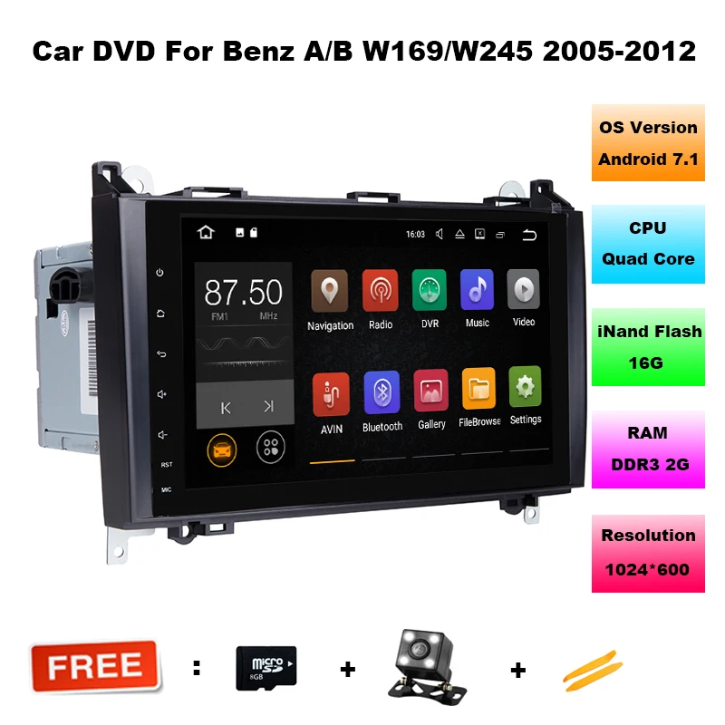 Android 7 11 font b Car b font DVD for Mercedes Benz Sprinter Vito W169 W245