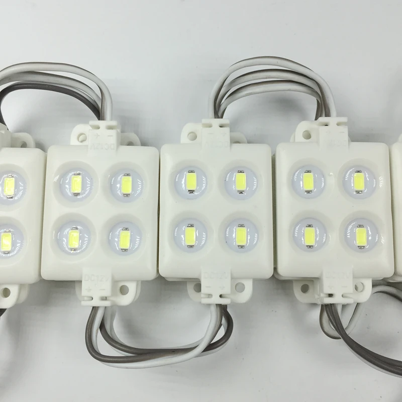 

Square 5730 led module injection molding lighting modules 4 leds DC12V 0.96W Waterproof IP66