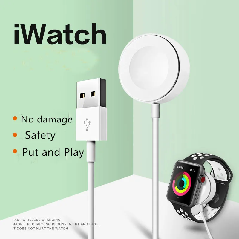 

Magnetic Wireless Charger For iWatch 1 2 3 4 Series Automatic usb cable Charging 32mm & 42mm for Apple Watch adapter Charger