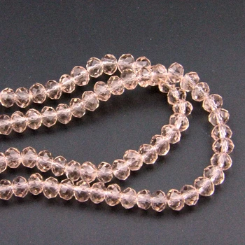 

New !AAA+ Quality Hot Pink Crystal Rondelle Ball Beads 720-2880pcs 8x10mm Round Faceted Glass String Part