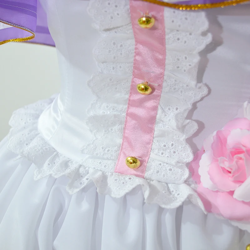 Люблю жить! Косплей Коидзуми Hanayo cos с рисунком аниме Хэллоуин вечерние женские белые День Святого Валентина Ангел карнавальный костюм