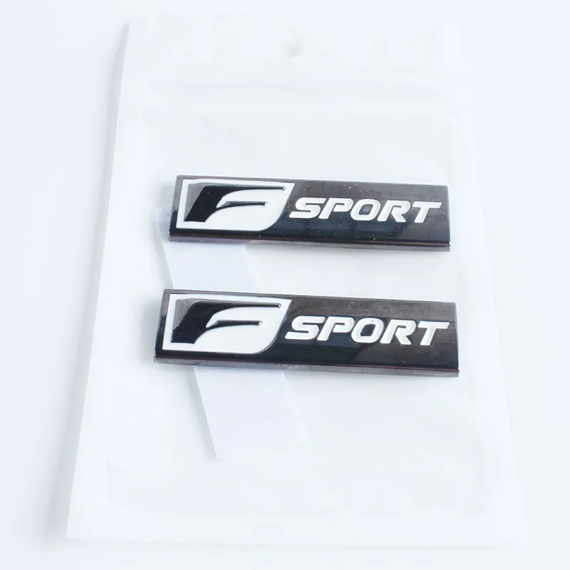 2X 3D металлический F sport эмблемы Стикеры наклейка для Lexus Jeep BMW Ford Volvo Nissan Mazda Audi Honda