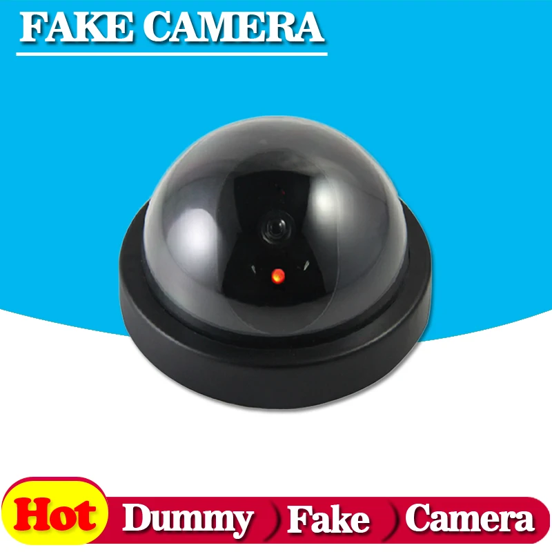 Surveillance Dummy Flash Blinking LED Fake dome camera home CCTV