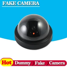 Surveillance Dummy Flash Blinking LED Fake dome camera home CCTV Security Simulated video Surveillance fake camaras de seguridad