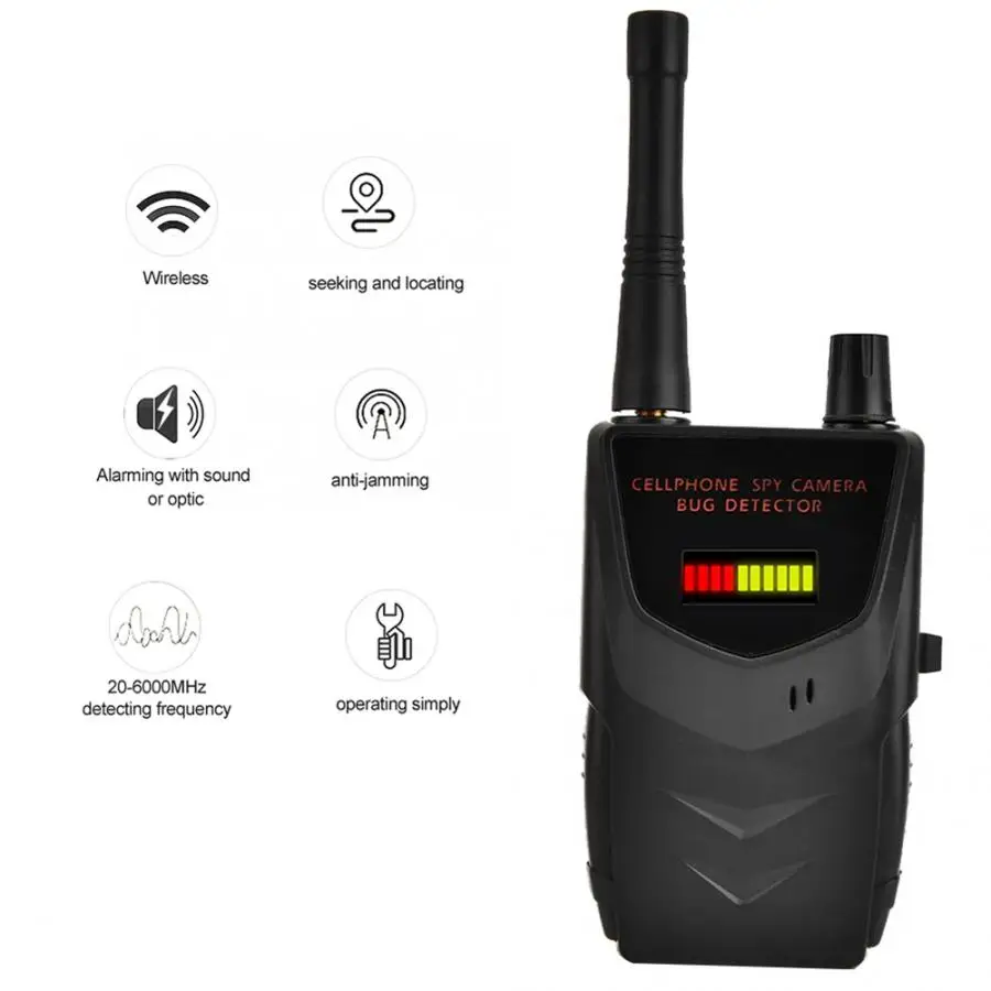 007B Wireless Signal Camera Spy WiFi Audio Cell Phone Detector Hot