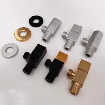 

6Style G1/2*1/2 Water Heater Hot And Cold Water Universal Space Aluminum Triangle Valve Kitchen Bathroom Water Stop Valve Switch