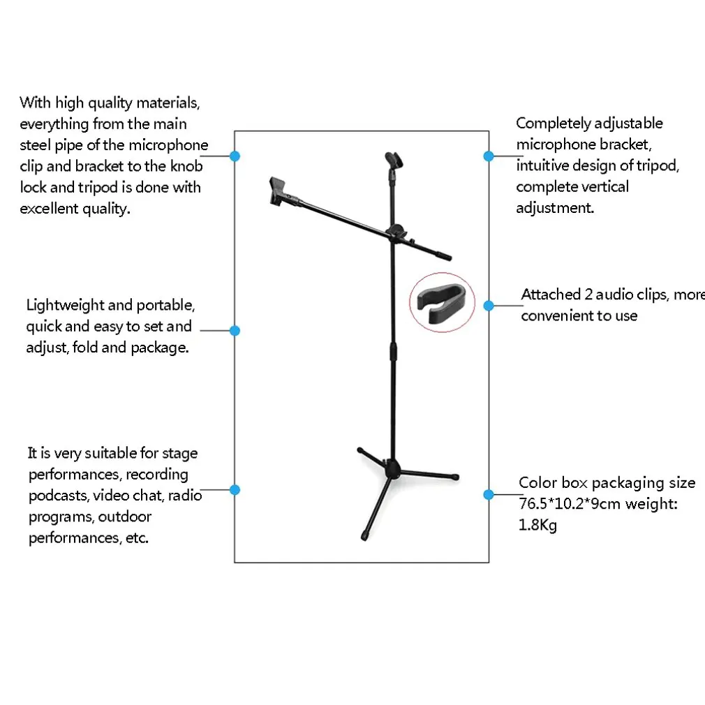 Регулируемая студийная стойка для микрофона подвесная Стрела настольный кронштейн держатель для микрофона ударное крепление