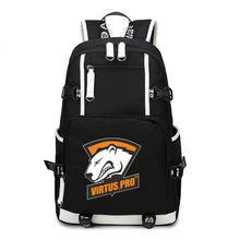 Высококачественный рюкзак Virtus. pro, удобный рюкзак для мальчиков и девочек, унисекс, с принтом, Холщовый Школьный рюкзак, рюкзаки для путешествий