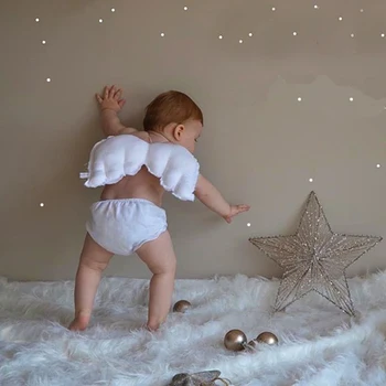 

Angel Wings Newborn Photography Accessories Baby Photo Props Handmade Costumes For Infants Fotografia Costumes For Babie