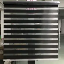 Horizontal font b Window b font Shade Blind Zebra Dual Roller Blinds Treatments font b Window