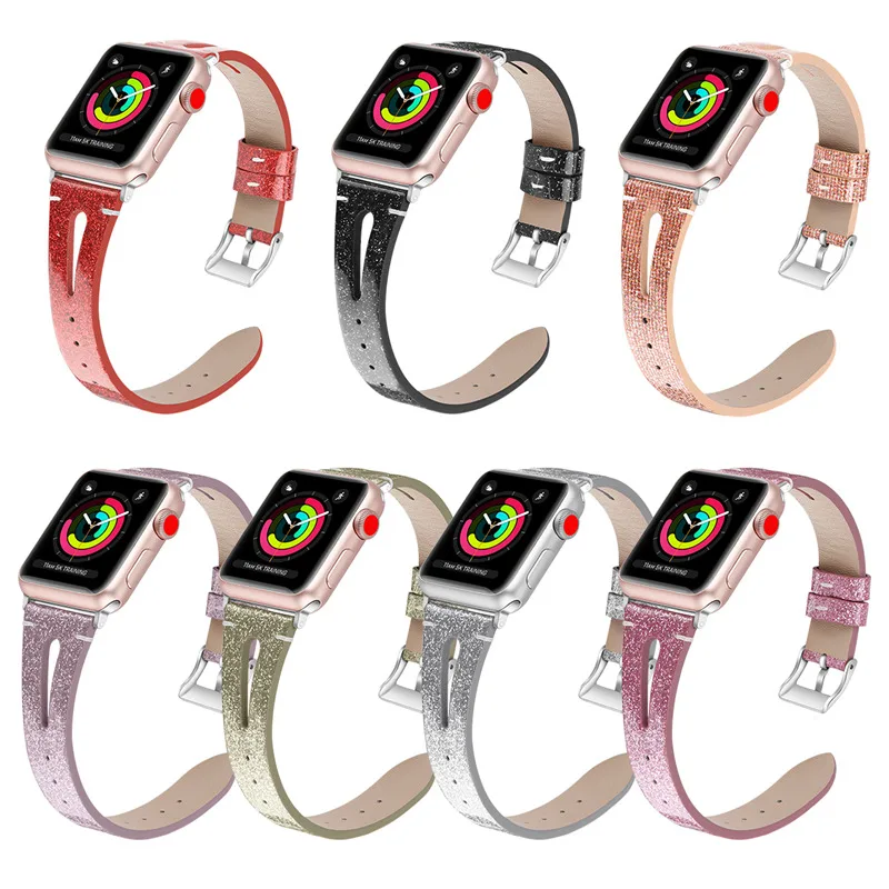 Кожаный ремешок для наручных часов Apple Watch 38 мм, длина-44 мм, кожаный ремешок браслет Сменные Ремешки для наручных часов Iwatch серии 4/3/2/1 браслет 83004