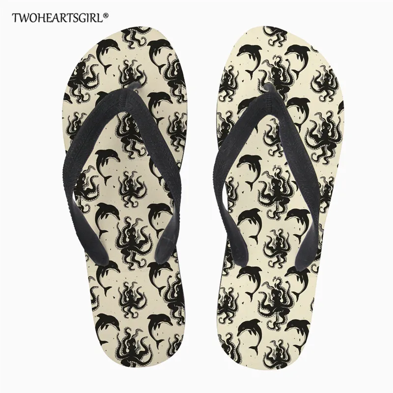 Шлепанцы twoheart sgirl мужские с принтом дельфина удобные сандалии домашние тапочки
