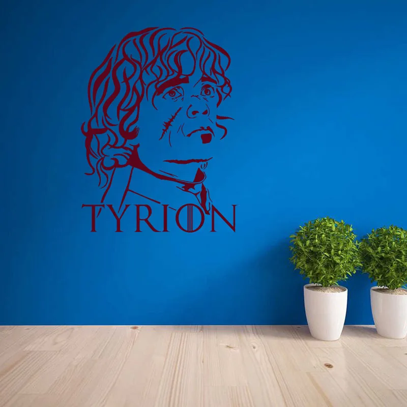 Виниловые настенные наклейки Tyrion Lannister персонаж кино Аватар домашний декор