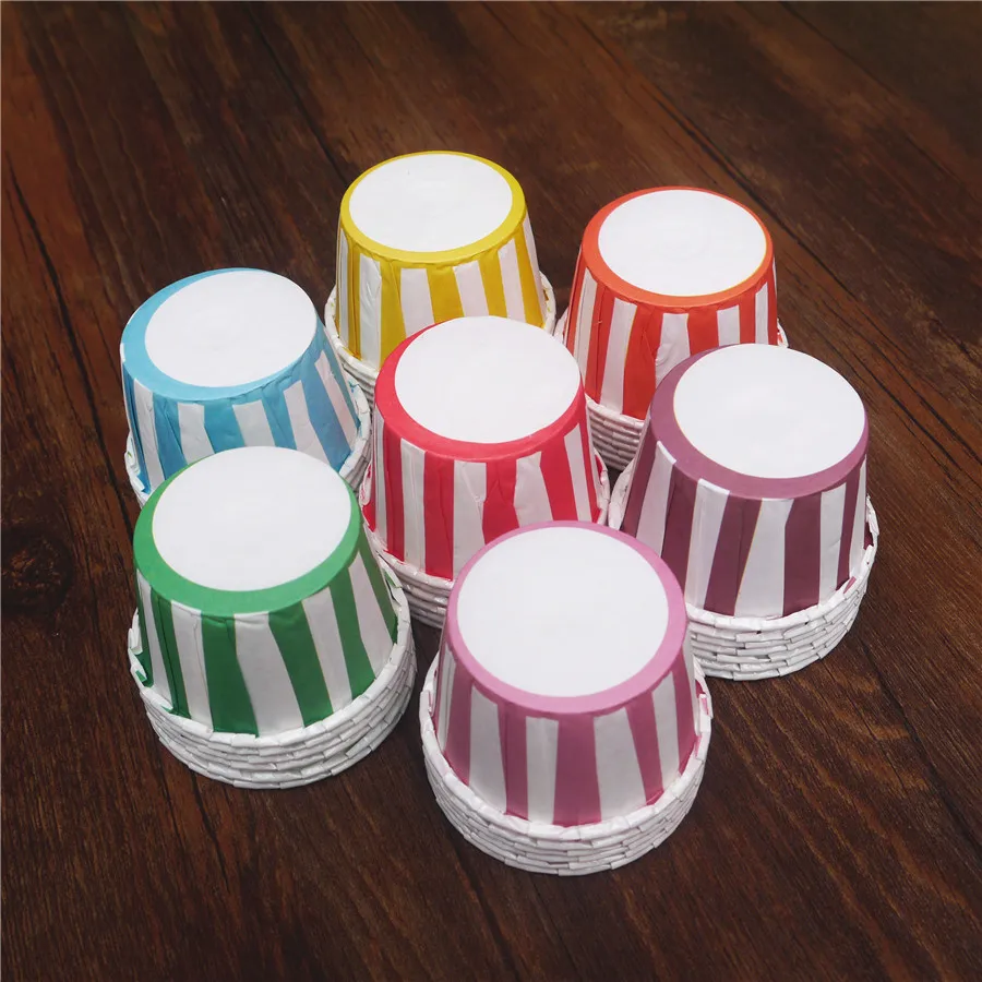 300 pçs folha de alumínio cupcake papel