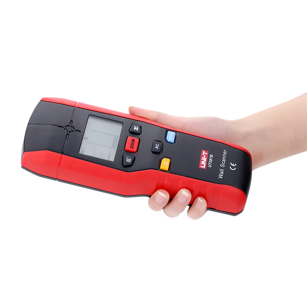 

UT387B Multifunctional Wall Detector Handheld Wall Metal Detectors Wood AC Cable Finder Scanner 80mm Maximum Detection Depth