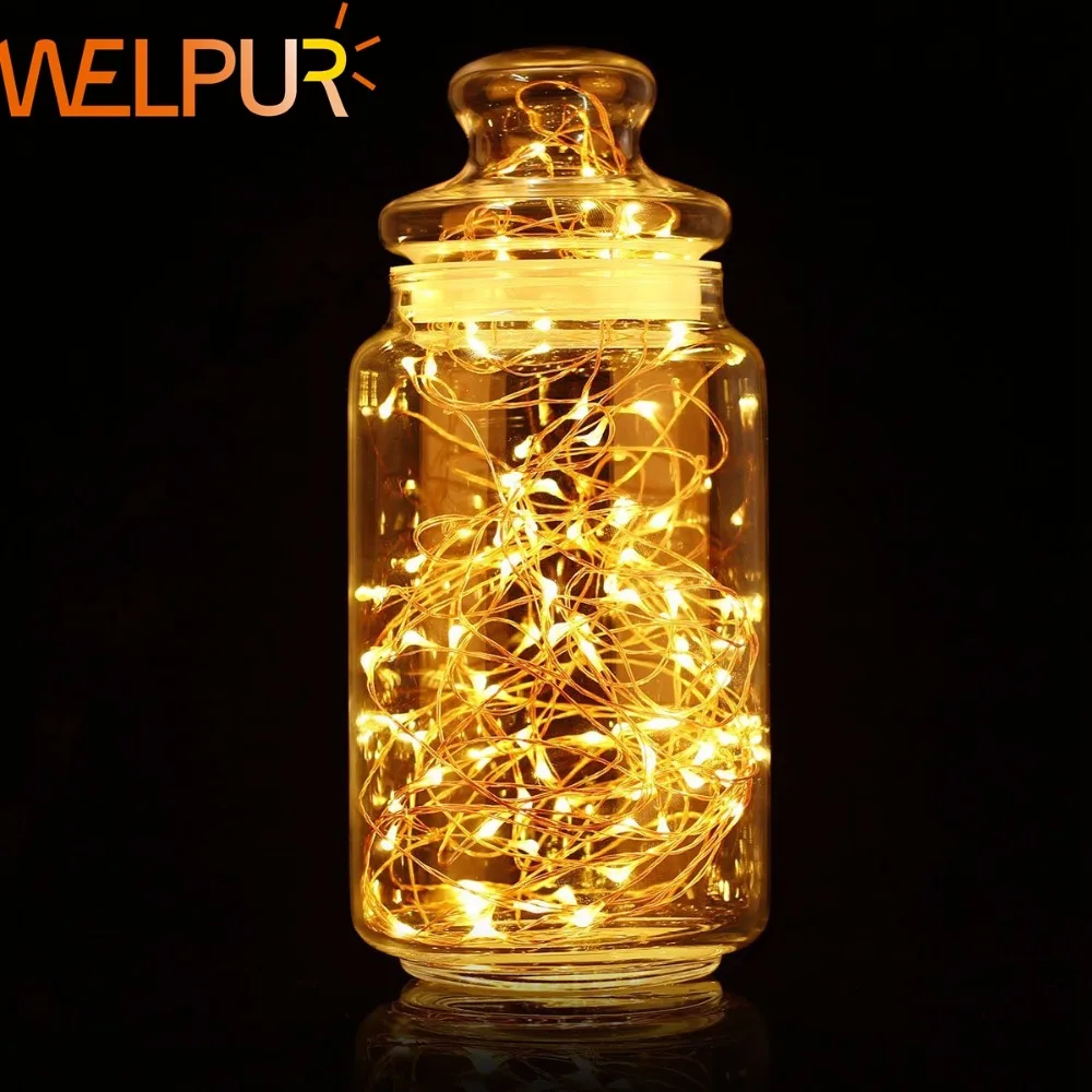 

Welpur Outdoor String Lights 10m 5m 20MDC12VCooper Wire 1M2M4M For Christmas Fairy Holiday Wedding Outdoor PartyDecoration