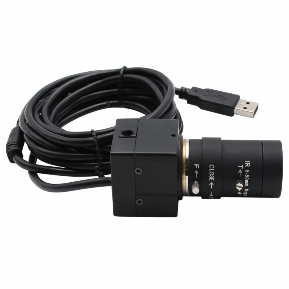 Бесплатная доставка HD usb камера видеонаблюдения 5 50 мм ручной зум вариофокальный