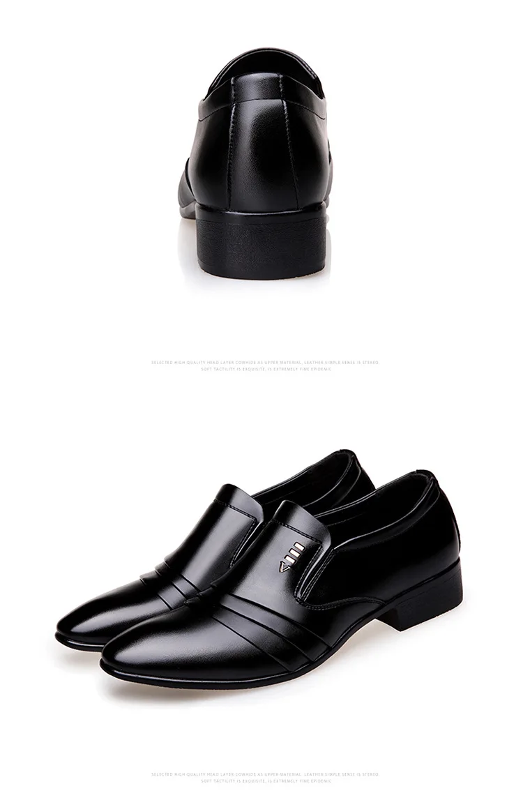 Роскошные брендовые Мужские модельные лоферы из искусственной кожи в деловом стиле; черные туфли-оксфорды с острым носком; дышащие официальные свадебные туфли