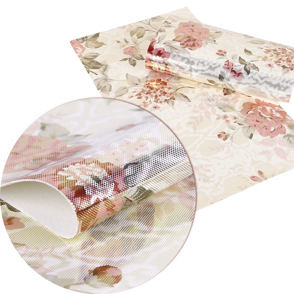 

David accessories 20*34cm flower Synthetic leather fabric hair bow diy decoration crafts 1piece, DIY handmade materials,1Yc2763