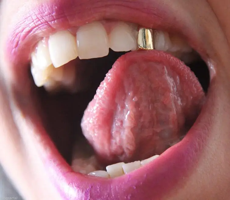 grillz brand hiphop single cap grillz plain canine teeth tooth grill canine teeth