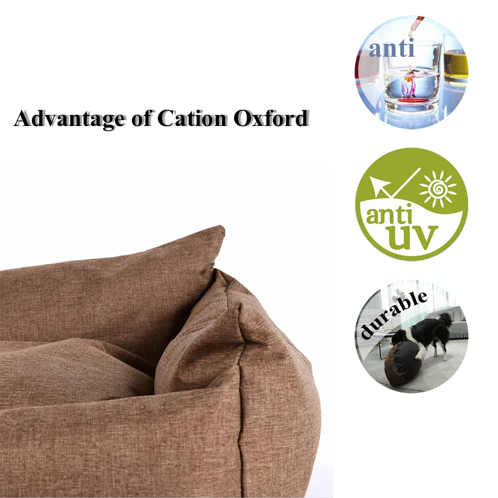 Dog Pet Beds Sofas for Small Large Dogs Cat Pet Waterproof Bottom Durable Dog Bed Breathable Soft Kation Oxford Dogs Bed BD0070 (7)