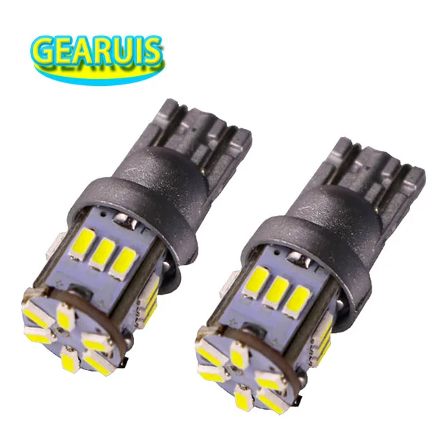 

10 шт., автомобильные белые Неполярные светодиодные лампы T10 194 W5W 168 18 SMD 3014, автомобильные супер яркие Поворотные лампы для номерного знака, лампы для чтения 12 В
