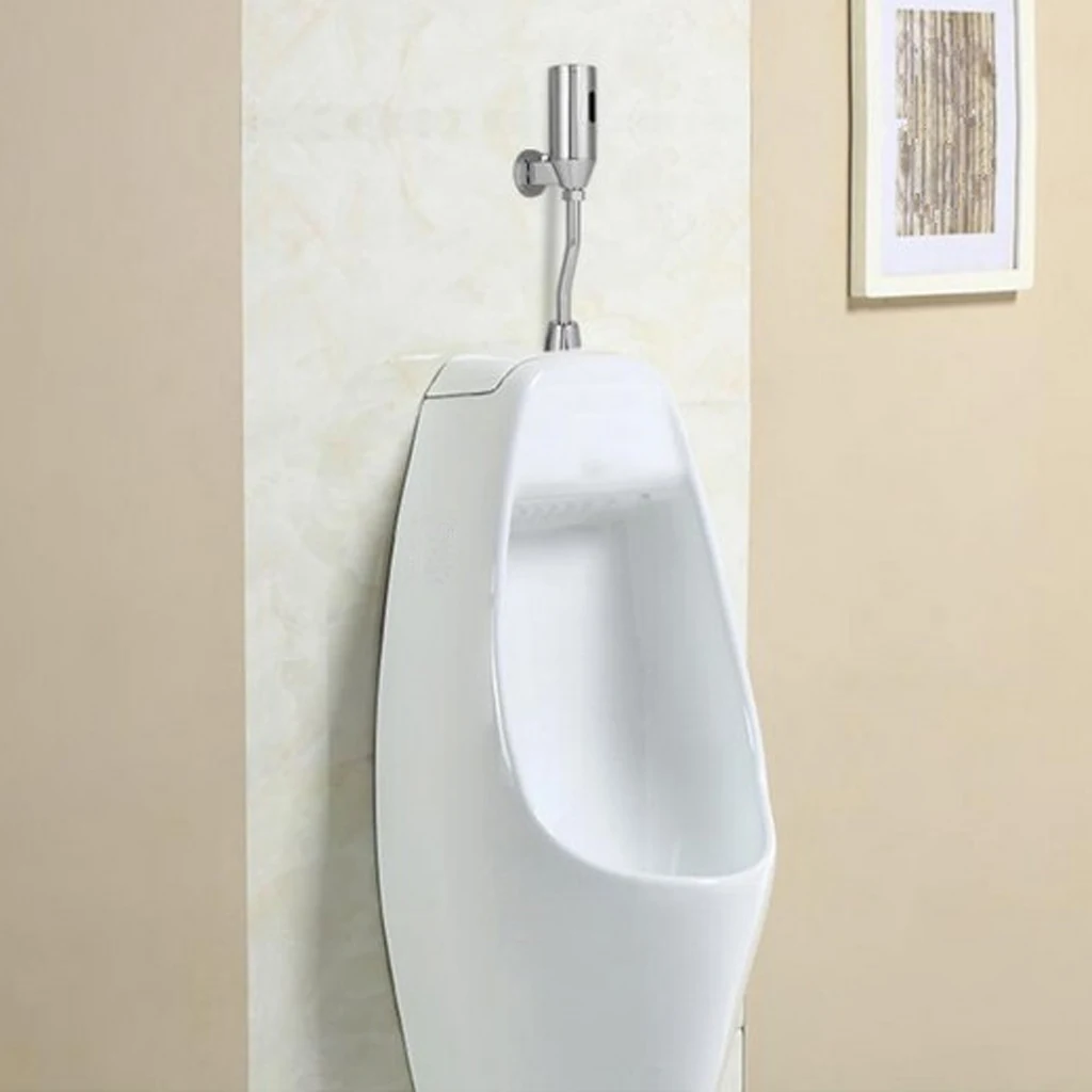 

Toilet Automatic Flush Valve Touchless Infrared Sensor Urinal Flushing Valve, Wall Mounted