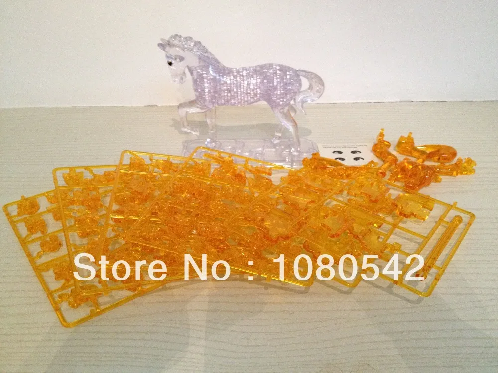 Кристальная лошадь 3D головоломка DIY образовательные забавные горячие игрушки
