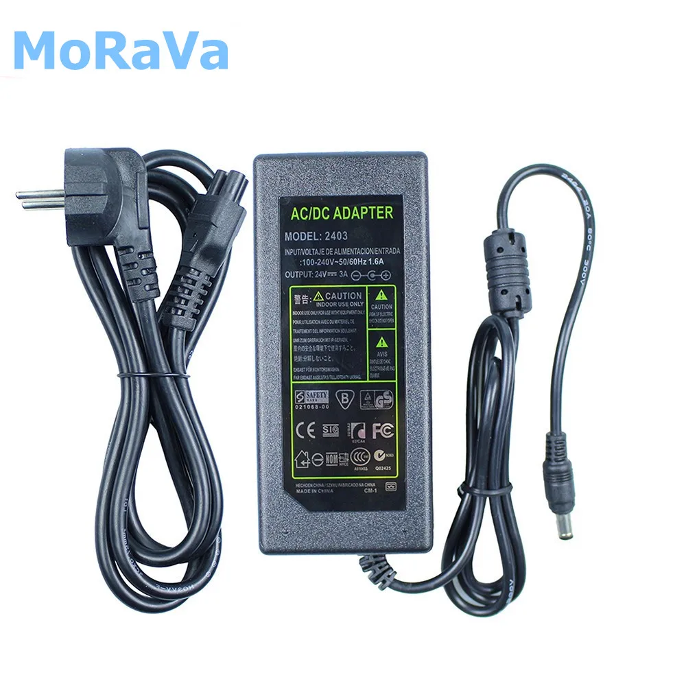 AC to DC LED Power Adapter+1m 2m 3m 5m 10m DC Extension Cable 5V 12V 24V 1A 2A 3A 5A 6A 10A LED Pow - 32938244831
