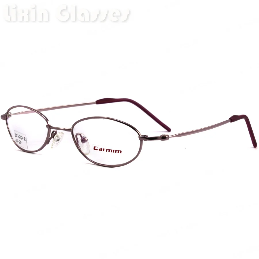 

Cute Oval Lens Pink Light Frame For Girl Teenager Small Metal Slim Memory Optical Eyeglasses Frame LX-G12440