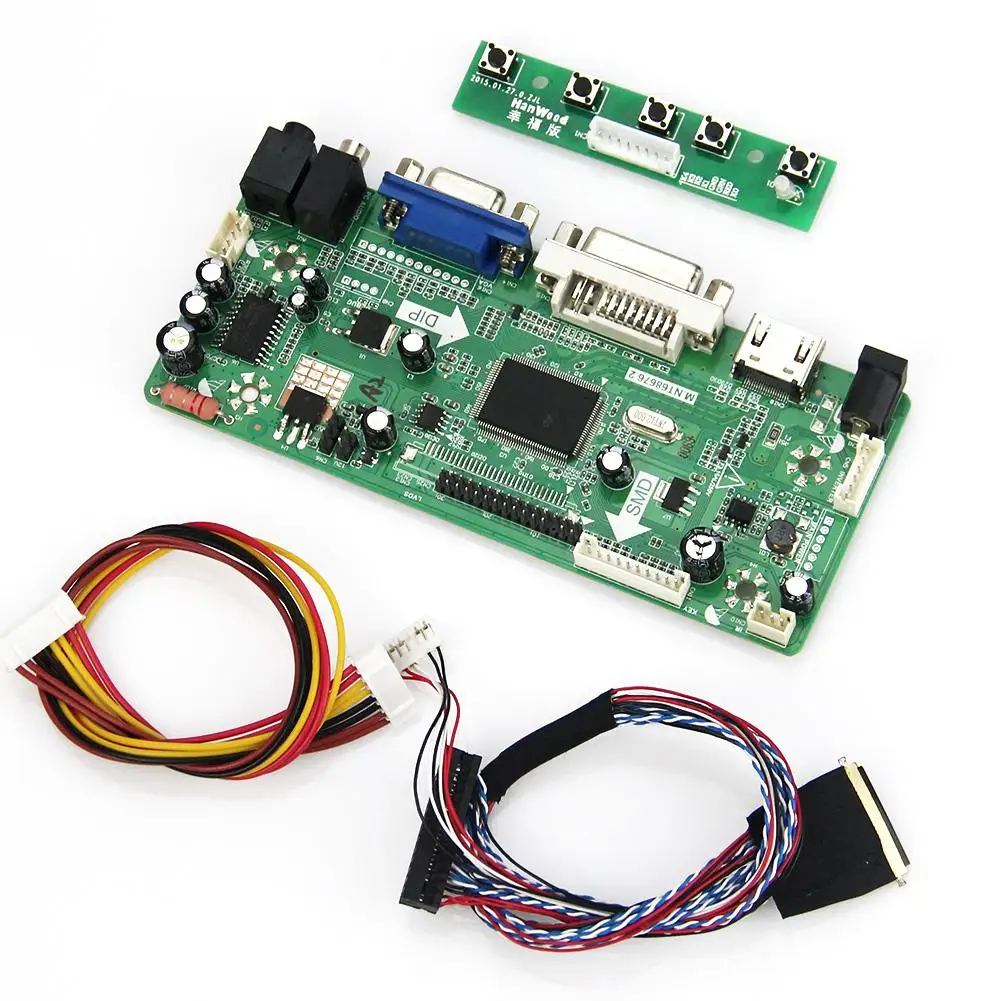 M. NT68676 LCD/LED плата драйвера контроллера для B156XW02 LTN156AT02 (HDMI + VGA DVI аудио) 1366*768 |