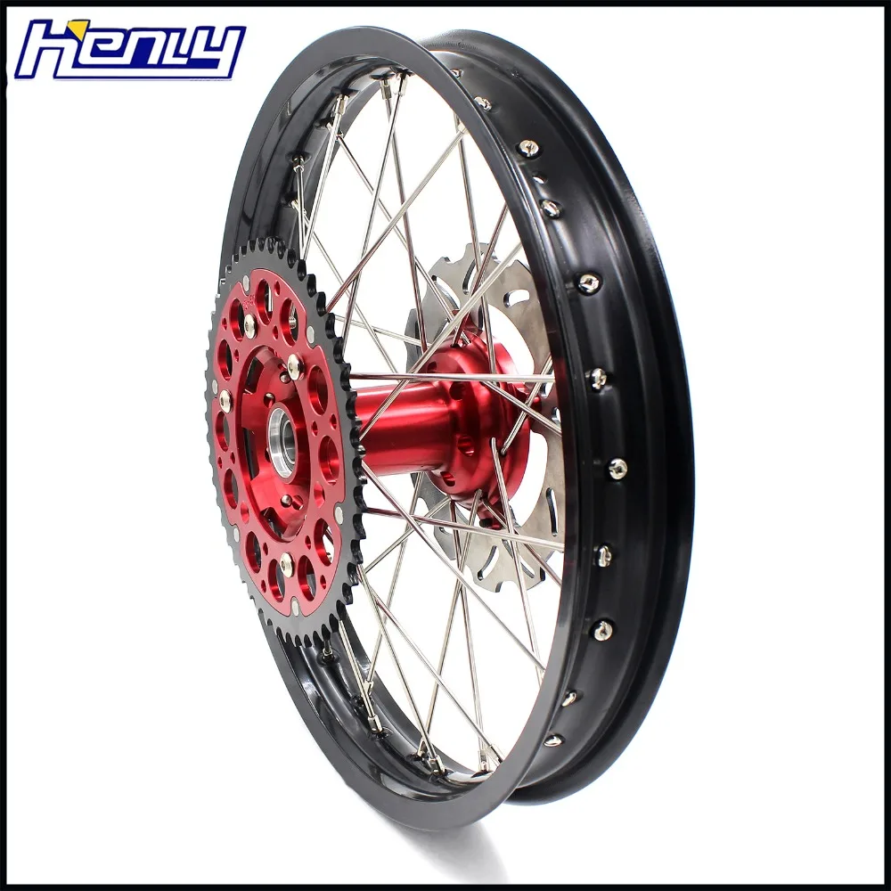 2,15*1" мотоцикл спиральный задний обод колеса для Honda CRF 250R- CRF 450R 2013- 240 мм диск