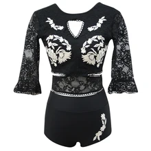 Новое двойное кружево бикини танкини набор женский летний сексуальный купальный костюм купальник с длинным рукавом спортивный Пляжный Купальник одежда для плавания