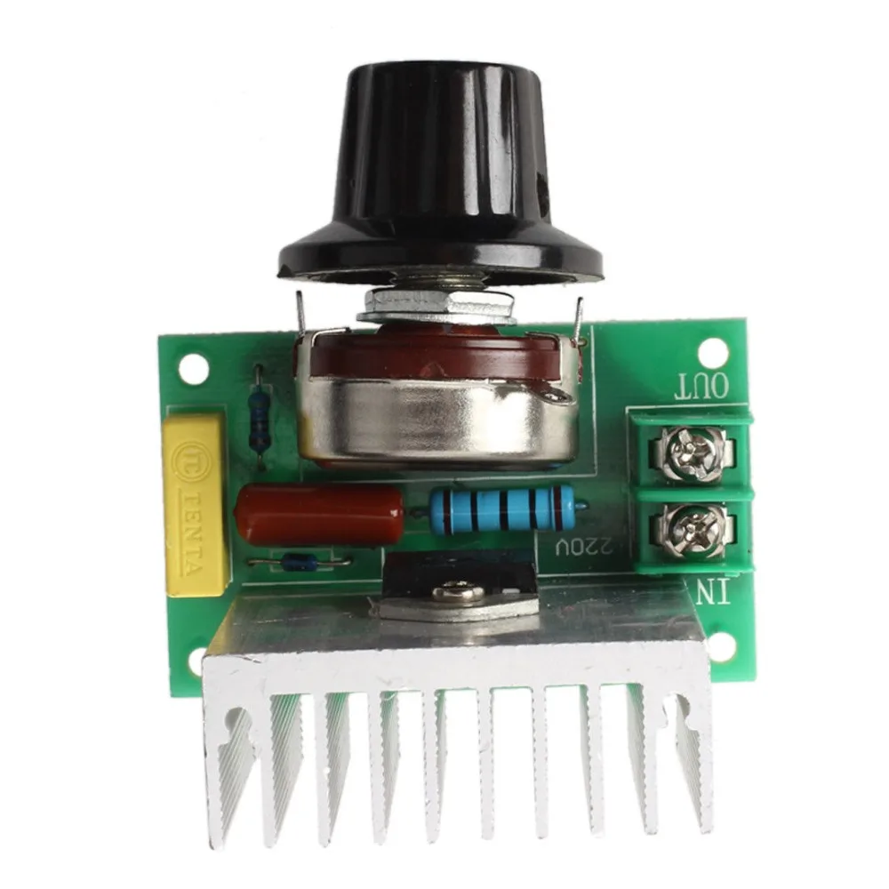 3800W Voltage Regulator Dimming Light Speed Temperature Control Controller 220V Electronic