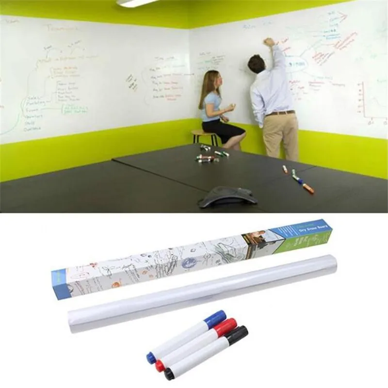 200*45cm Whiteboard Sticker Dry Erase Boards Chalk Board Blackboard