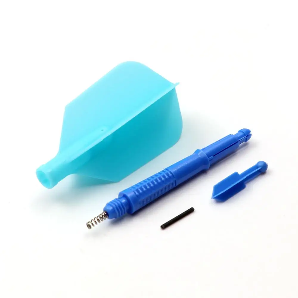 

CUESOUL 3 Pieces KOFF AK6 Dart Stem with AK4 Moulded Dart Flights,Blue Dart Flight Slim Shape