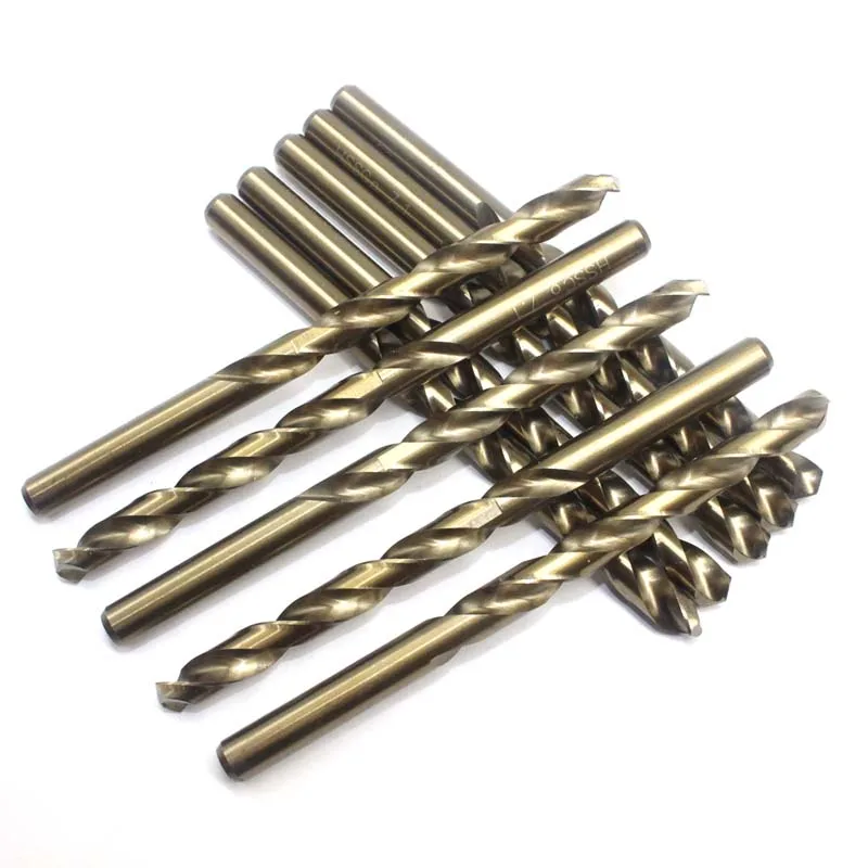 

10pcs M35 7.1MM special stainless steel metal reamer bit Twist drill straight shank HSS containing cobalt full grinding