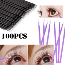 Новинка 100 шт одноразовые материалы зуб Аппликаторы губы мода ресницы Кисть для ресниц штукатурка