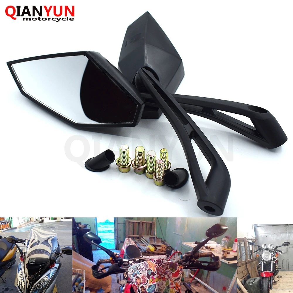 

Universal 8mm 10mm Motorcycle Rearview Mirrors Motorbike Side Mirrors For Honda CBR1100XX VFR800 VFR 800 ST1300 ST1300A