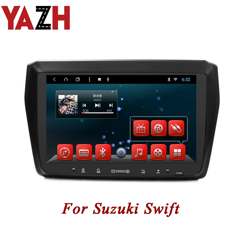 Discount YAZH 1 Din DVD Player Android 9.0 Head Unit For Suzuki Swift 2017 Octa Core Auto Radio 9.0 inch HD IPS display GPS Multimedia 0