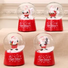 Рождественский Снежный шар музыкальная шкатулка старый человек Снежный отправить подарки рождественские игрушки Новогодний подарок на день рождения для детей