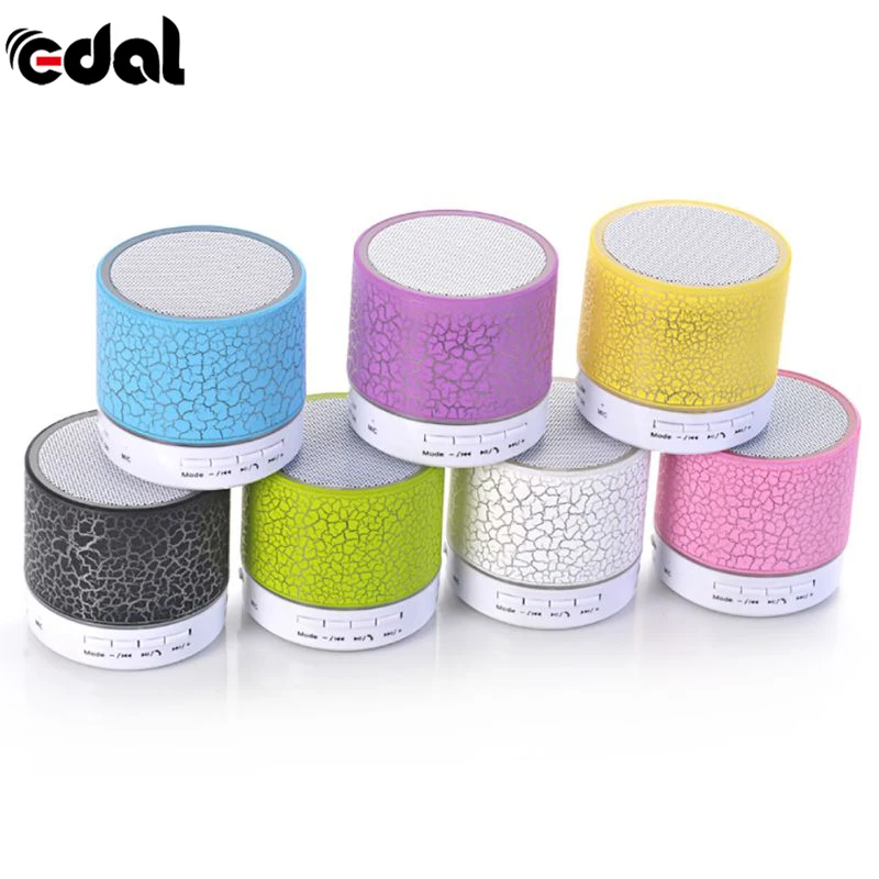 

EDAL Mini LED Bluetooth Speaker Wireless Small Music Audio TF USB FM Light Stereo Sound Speaker For Phone Xiaomi With Mic
