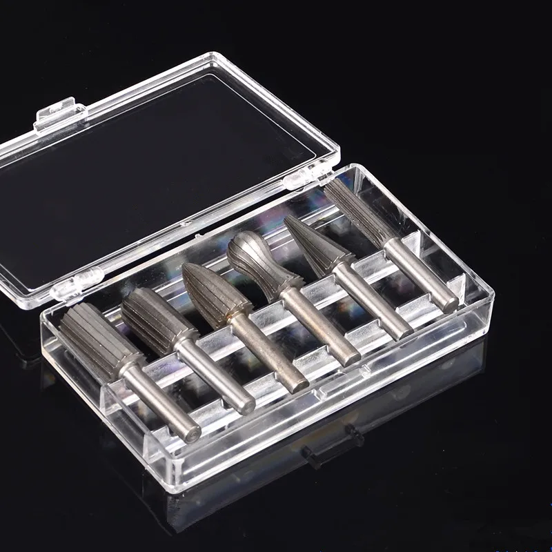 

6*13mm HSS Rotary Burrs Point File Cutter Drill Bit