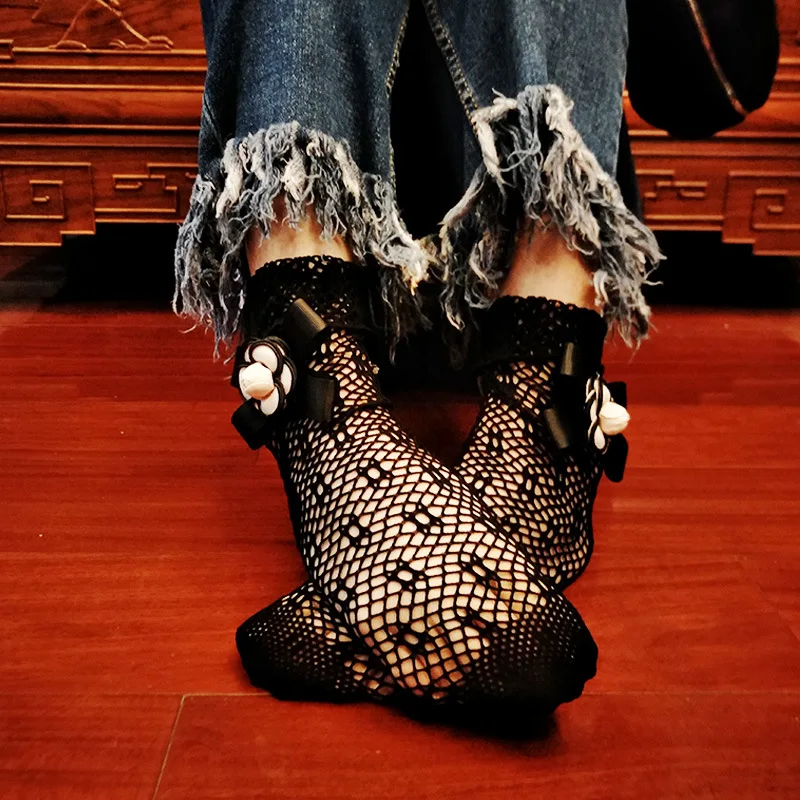 JMS Kasenbely/женские шелковые носки с кристаллами; однотонные чулки с носком; короткие эластичные носки с цветочным принтом; короткие носки до щиколотки