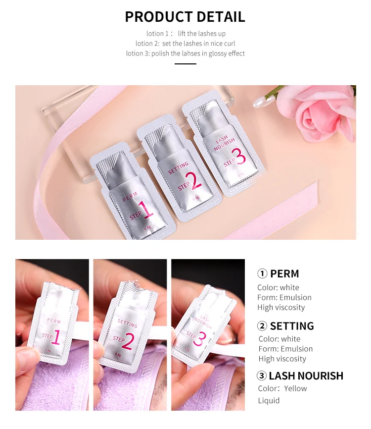 Uso de Conveniência Peças Lote 2 3 Saquinho Lash Lift Cílios Perm Kit Nutrição Loção Estereótipo Higiene 20 - 1 6 Tratamentos para crescimento dos cílios