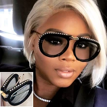 RFOLVE, складные, стразы, оправа, солнцезащитные очки, для женщин, G, брендовые, летние, стиль, пилот, солнцезащитные очки, для улицы, для путешествий, UV400, оттенки, RX135