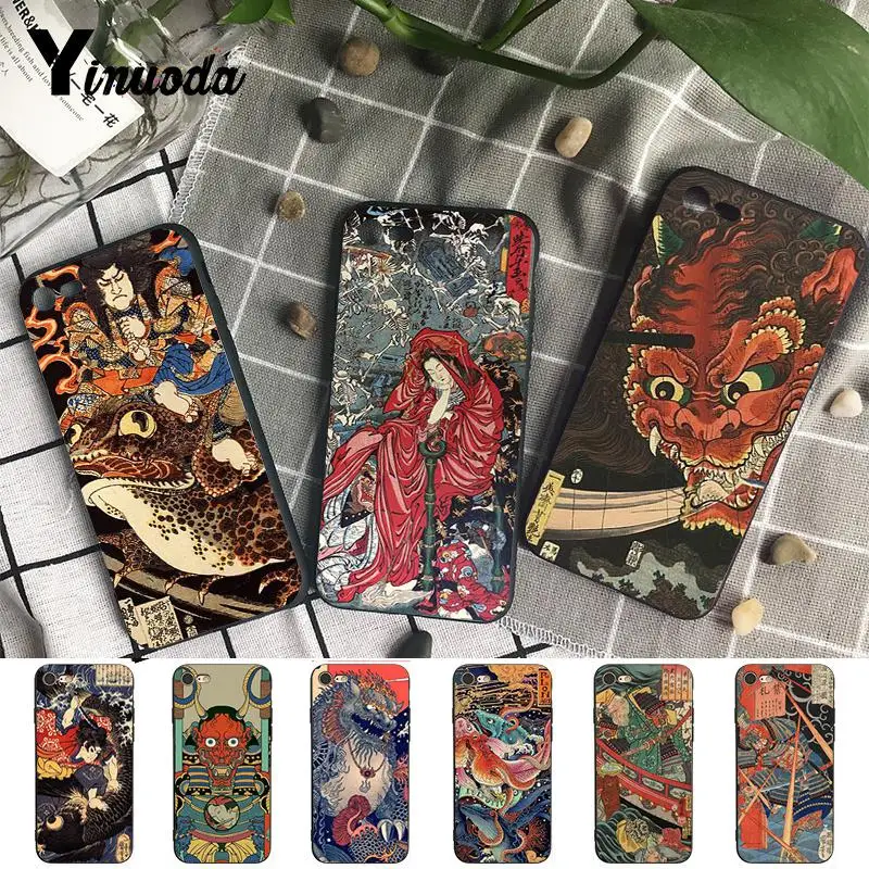 

Yinuoda Japanese samurai Luxury Unique Design PhoneCase for iPhone 8 7 6 6S Plus X XS MAX 5 5S SE XR Fundas Capa